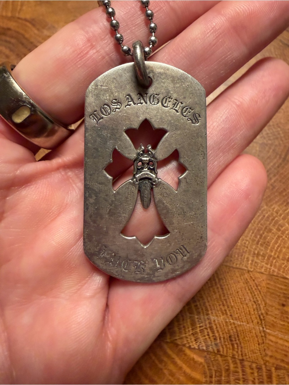 1998 Limited Edition Chrome Hearts Sterling Cross Dog… - Gem